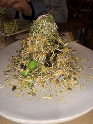 Special Linguini Lunch  at Petit Brot - Cold Press Raw Eco in Barcelona