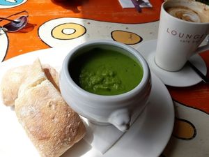 Pea and Mint Soup at Lounges - Pato Lounge in Orpington
