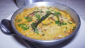 Potato dish at Shams El Balad Cafe in Amman