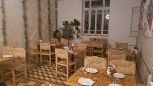 Inside at Shams El Balad Cafe in Amman