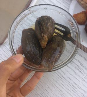 Makdous at Shams El Balad Cafe in Amman