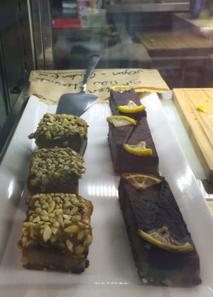 Raw Vegan slices at Alice Rebel's in Chelsea