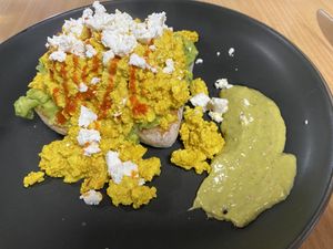 Chilli Tofu Scramble  at Alice Rebel's in Chelsea