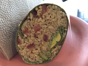 Chipotle wrap veganized  at Cafe del Soul in Mill Valley