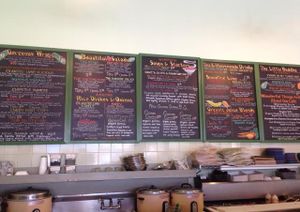 menu board at Cafe del Soul in Mill Valley