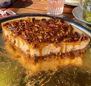 Pecan cheesecake at Kaf in Copenhagen