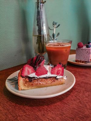 Strawberry pie at Kaf in Copenhagen