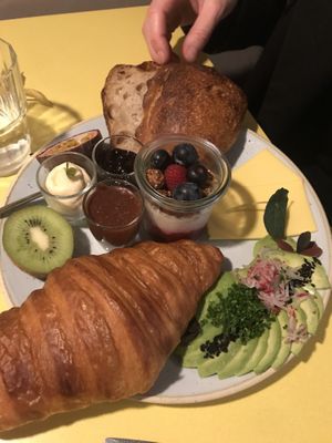 Brunch platter.   at Kaf in Copenhagen