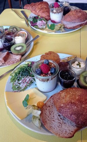 Delicious breakfast at Kaf in Copenhagen