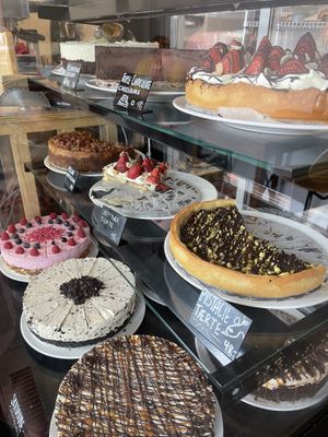 A lovely little bakery with an amazing selection of Vegan cakes, tarts, cheese cakes and pastries.They also had breakfast/brunch menu with sandwiches and toasties. Would recommend  at Kaf in Copenhagen