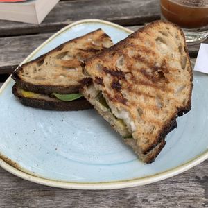 Grilled sourdough bread  at Kaf in Copenhagen