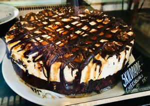 Vegan cake at Kaf in Copenhagen