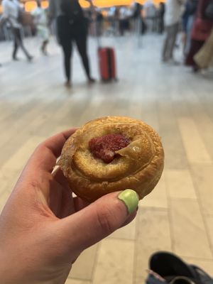 Pastry (squished as I had it in my bag oops)  at Kaf in Copenhagen