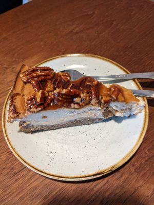 Pecan cheesecake at Kaf in Copenhagen