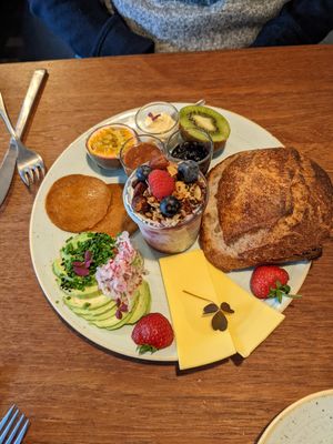 Complete breakfast at Kaf in Copenhagen