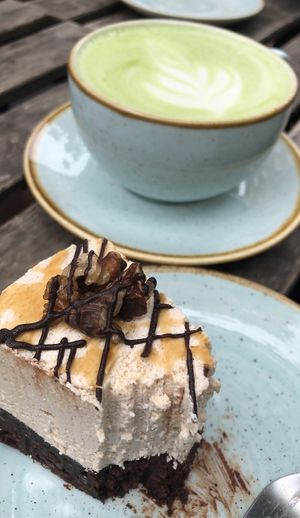 skildpadde cheesecake  at Kaf in Copenhagen