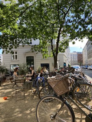 Outdoor seating, supercosy! 🤗  at Kaf in Copenhagen