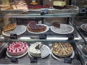 Vegan cheesecakes at Kaf in Copenhagen