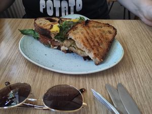 Sourdough sandwich at Kaf in Copenhagen