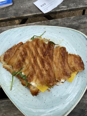 Grilled Croissant 🥐 One of the absolute best things I have ever tasted 😍  at Kaf in Copenhagen