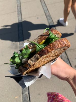 Sourdough sandwich  at Kaf in Copenhagen