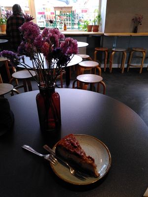 Scrumptious Pecan cheesecake #Veganuary at Kaf in Copenhagen