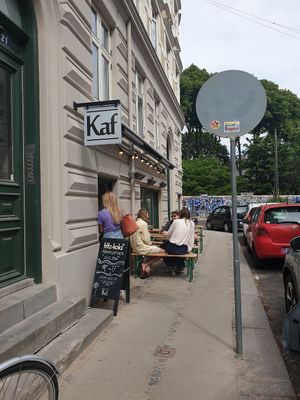 Outside at Kaf in Copenhagen
