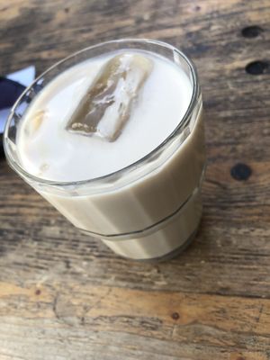 Iced chai latte   at Kaf in Copenhagen