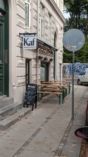Outside at Kaf in Copenhagen