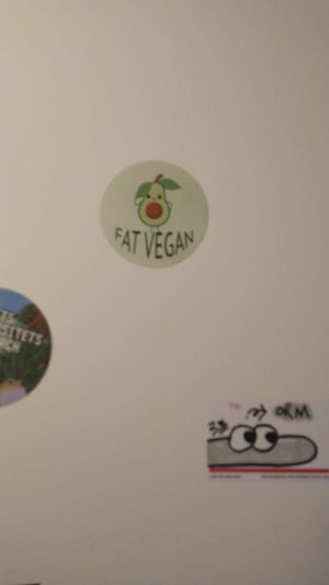 Bathroom door sticker😊 at Kaf in Copenhagen