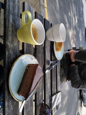 Triple chocolate cheese cake at Kaf in Copenhagen