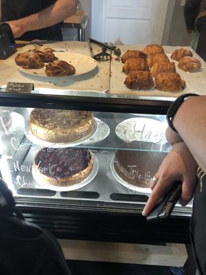 Pastry and cake selection  at Kaf in Copenhagen