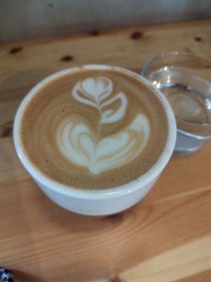 Cuute latte art at Kaf in Copenhagen