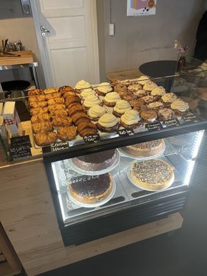 pastries and cake  at Kaf in Copenhagen