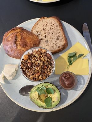 „brunch komplet"  at Kaf in Copenhagen