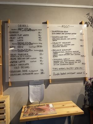 new menu  at Kaf in Copenhagen