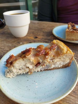pecan cheesecake at Kaf in Copenhagen