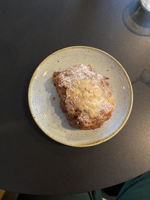 The almond croissant (was very delicious!)  at Kaf in Copenhagen