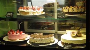 Vegan cakes at Kaf in Copenhagen