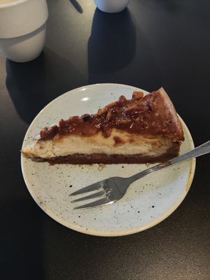 Pecan cheesecake at Kaf in Copenhagen