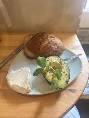 Sourdough bun   at Kaf in Copenhagen