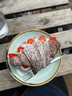 Strawberry and cream croissant at Kaf in Copenhagen
