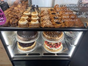 Some of the options.  at Kaf in Copenhagen