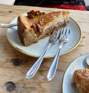 Pecan cheezecake   at Kaf in Copenhagen