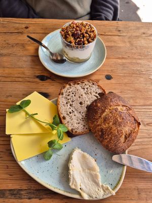 Bread with cheese at Kaf in Copenhagen