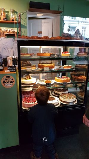 Vegan cakes at Kaf in Copenhagen