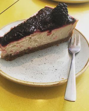 New york cheesecake 😍 at Kaf in Copenhagen