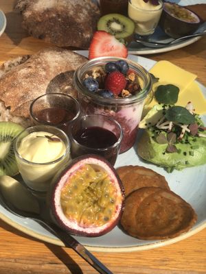 Vegan brunch at Kaf. Yummy!! at Kaf in Copenhagen