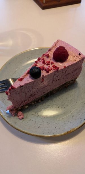 Raspberry Cheesecake at Kaf in Copenhagen