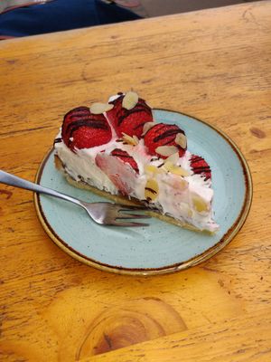 Strawberry tart at Kaf in Copenhagen